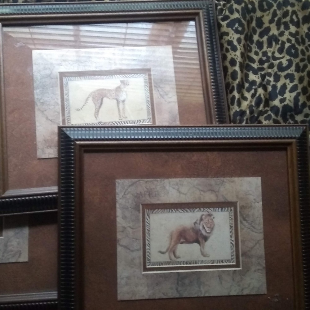 3peices of framed art